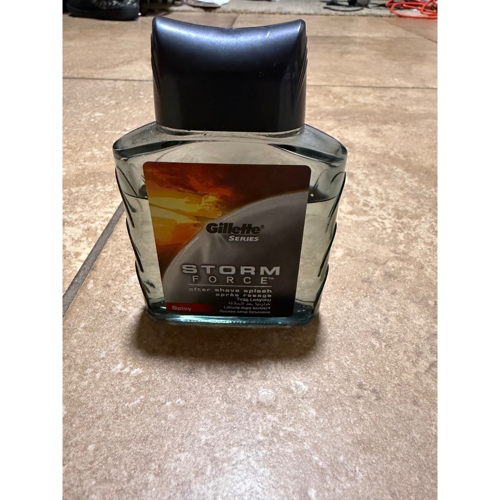 Gillette Series Storm Force After Shave Splash Spicy Scent 100ml Mens Grooming